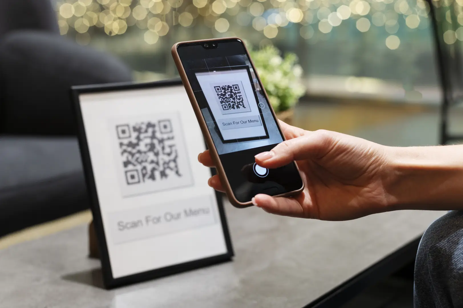Hotel QR code ordering system allowing guests to order instantly without downloading an app